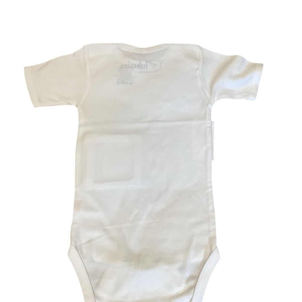Tubesies Garden‎ Gate G-Tube Adaptive Bodysuit White Pink 12-18 Months NEW - Picture 3 of 4
